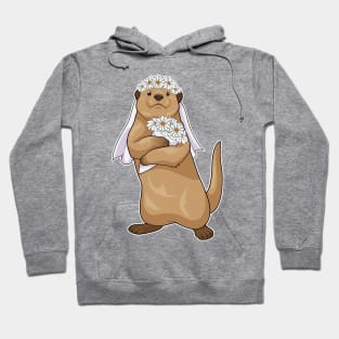 Otter Bride Flower Wedding Hoodie